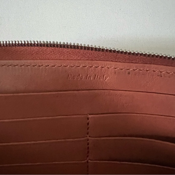 Celine Bicolor Leather Zipper Wallet - Picture 5 of 14